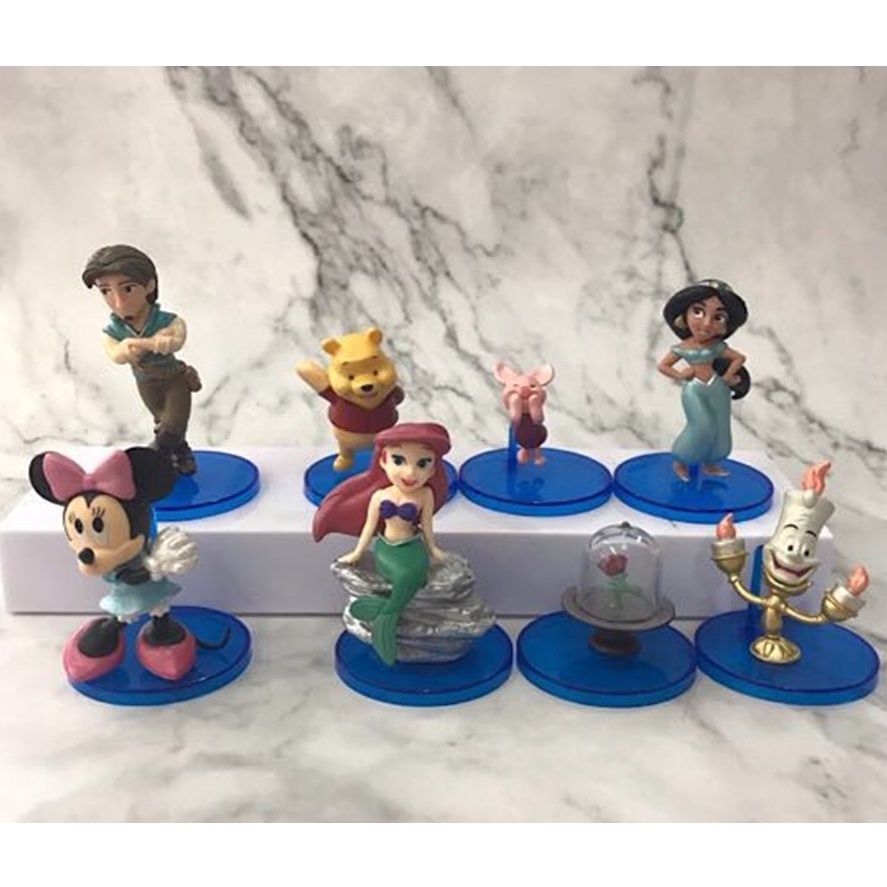 Figure WCF Rapunzel Pooh Minnie Aladdin Jasmine Maianan Figure Set 8