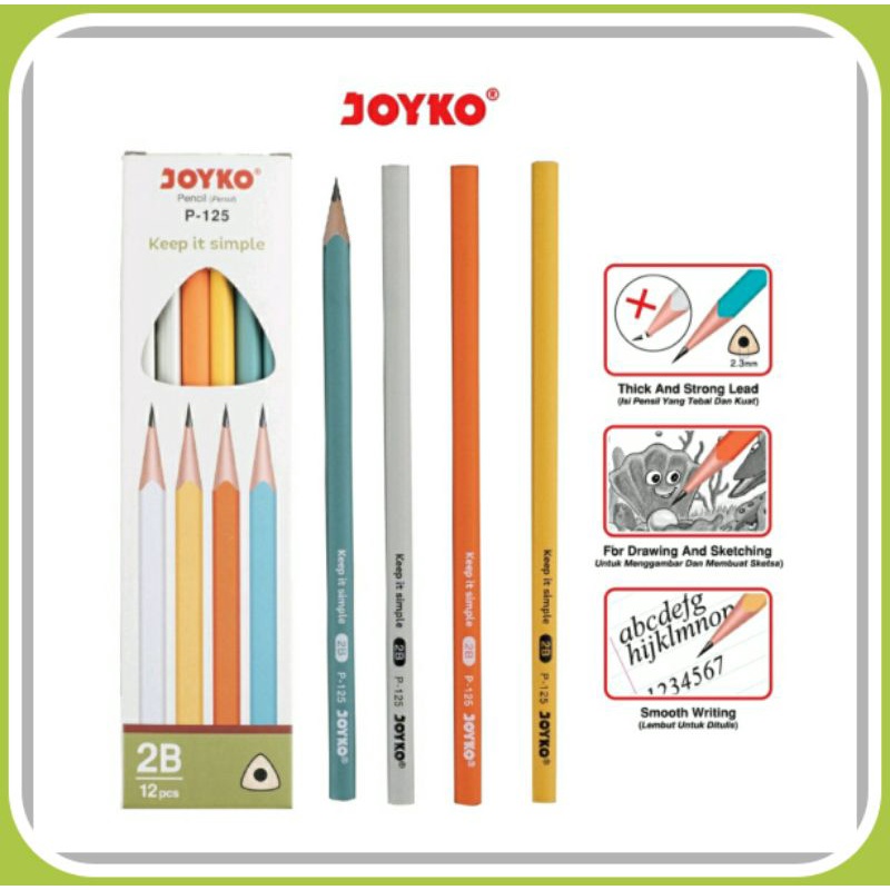 

Pensil 2B Joyko P-125 ( 1 pcs )