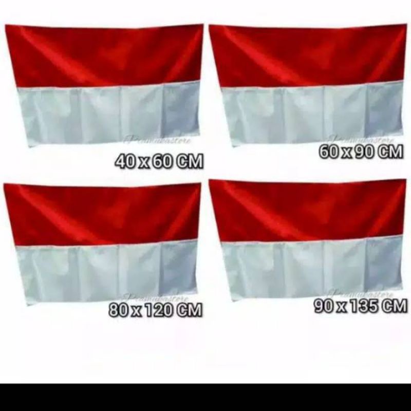 

BENDERA MERAH PUTIH BAHAN PELES UKURAN 40 X 60 60 x90 80 x 120 90 x 135