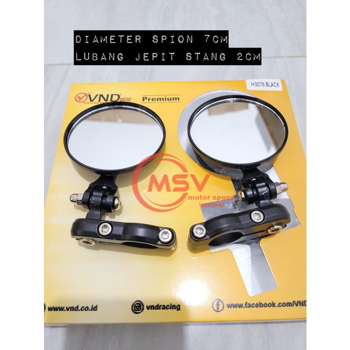 Spion Jepit Bulat Supermoto Crf-Klx150-Wr155-Dtracker