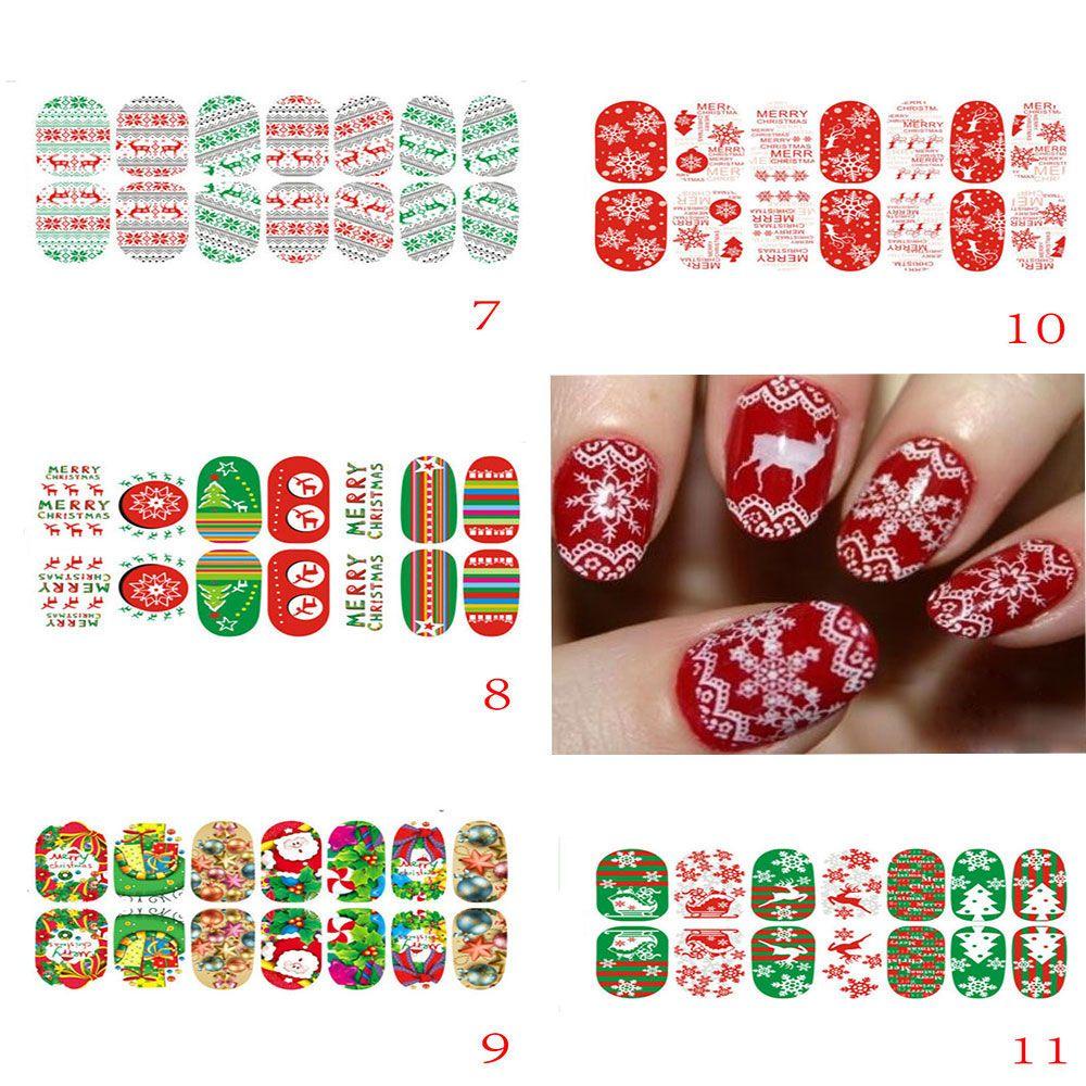 Preva Stiker Nail Art Wanita DIY Glow Dekorasi Reindeer