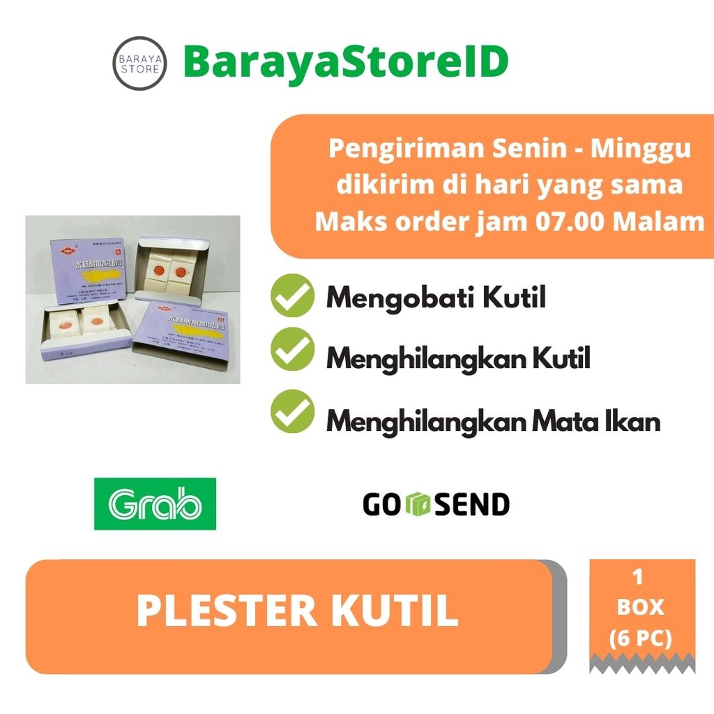 Plester Kutil atau Mata Ikan 1box isi 6