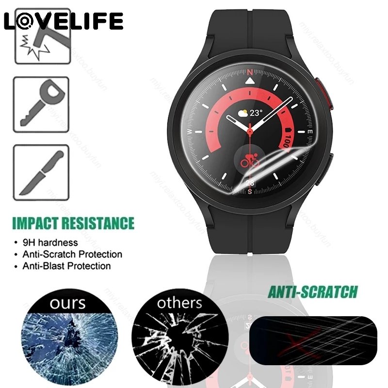 1 / 3pcs film Hydrogel Pelindung Layar Anti Gores / Sidik Jari Untuk Smartwatch Samsung Galaxy Watch 5 Pro / HD