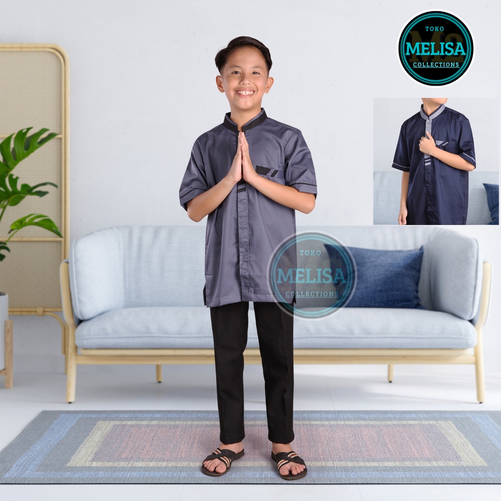 baju koko kemko anak tanggung bahan katun toyobo size 14 15 16 17 baju koko anak 8 tahun sampai dengan 16 tahun Baju Koko Lengan Pendek Baju Koko Fashion Muslim Anak laki laki Terbaru