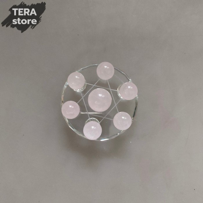 feng shui bola kristal rose quartz formasi 7 bintang M qi xing chen
