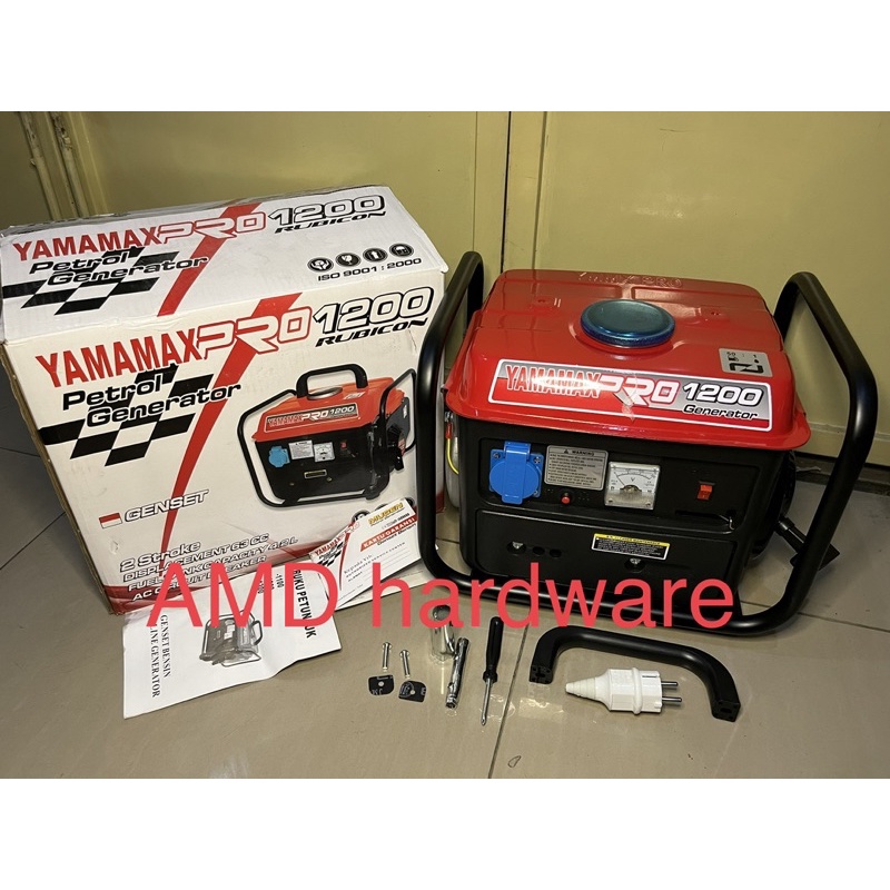 YAMAMAX PRO GENSET MINI 2TAK 1200 Rubicon 750W-800W Generator Set Bensin 2 Tak 750 Watt