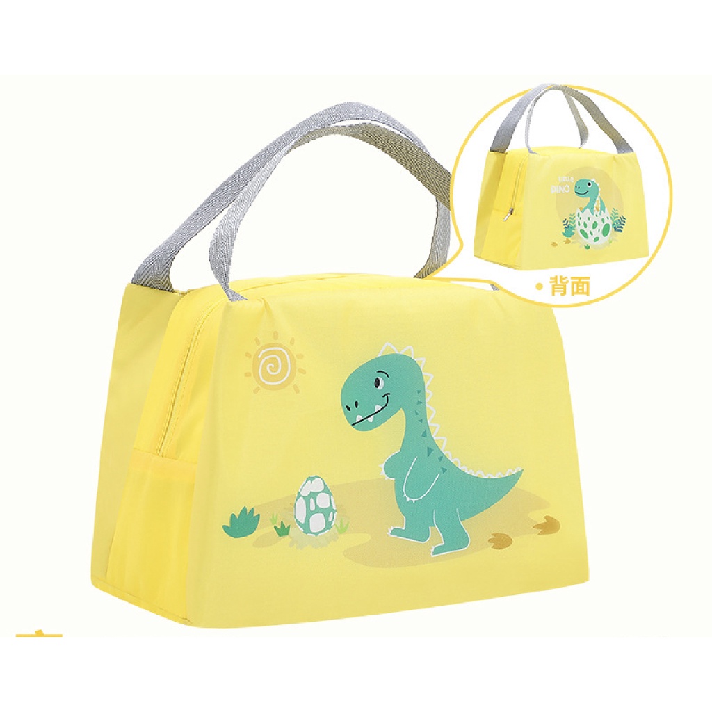 NAOMI - Peony Lunch Bag Import - Tas Makanan - tas bekal - Karakter Bagus Cartoon Hand Bag Lunch Box Waterproof - tas bahan canvas premium - tas makan premium