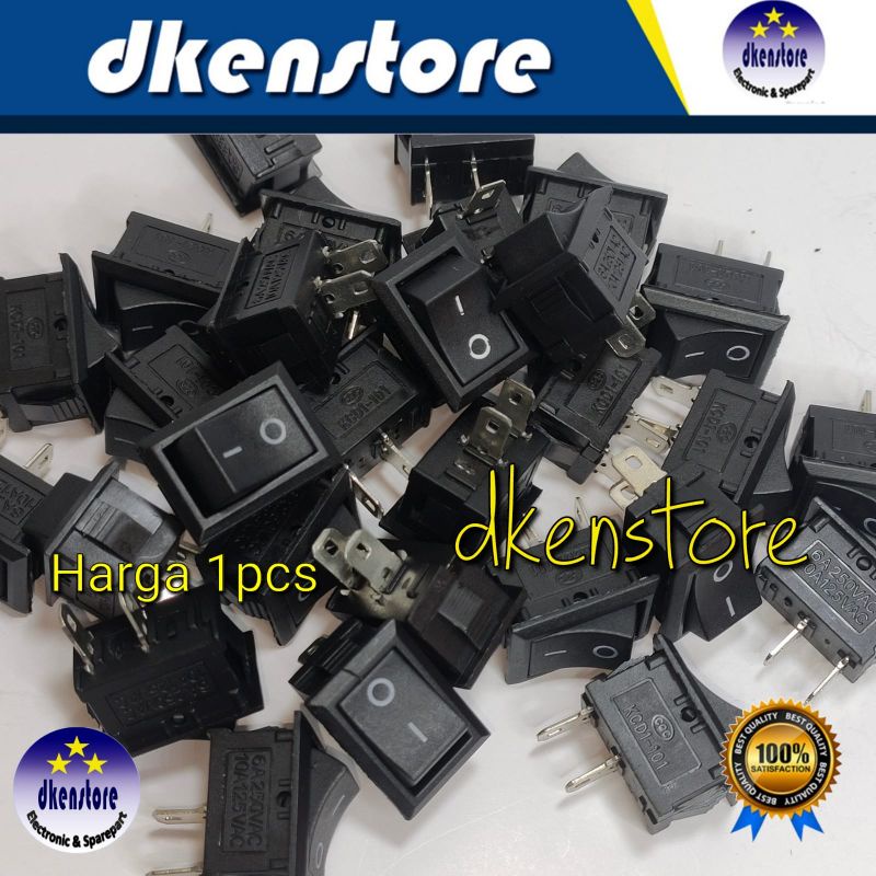 Saklar Power Rocker Switch 20x15mm praktek sekolah