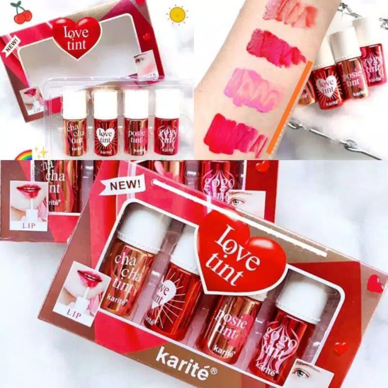 LIP TINT KARITE LIQUID LOVE TINT 1PAK ISI 4PCS NO.68097-47