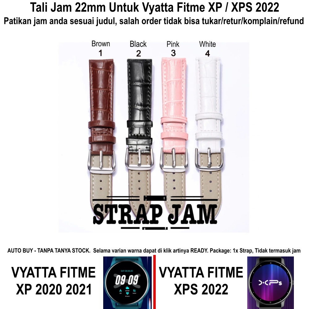 Strap Vyatta Fitme XP / XPS 2022 - Tali Jam Kulit 22mm Teksture Crocodile