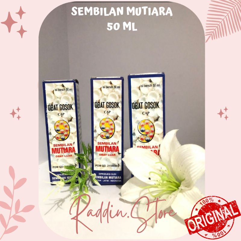 OBAT GOSOK SEMBILAN MUTIARA/OBAT GOSOK/SEMBILAN MUTIARA/MINYAK GOSOK/MINYAK URUT