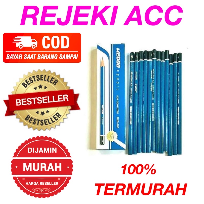 

pensil m2000 m200 biru 2b MURAHH