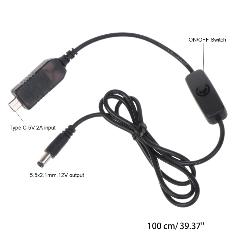 Kipas BBQ 12V 1.2A Tenaga USB-C Dengan Saklar ON / OFF