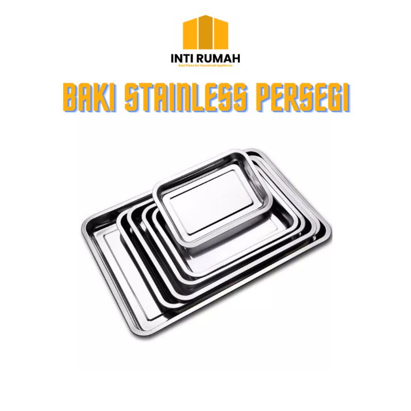 NAMPAN BAKI STAINLESS SERBAGUNA/nampan/baki stainless