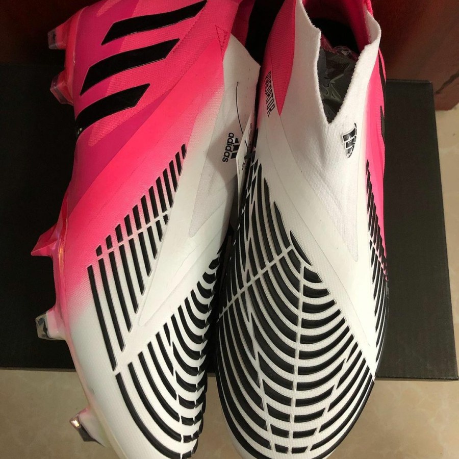 adidas predator edge+ geometric fg pink white putih