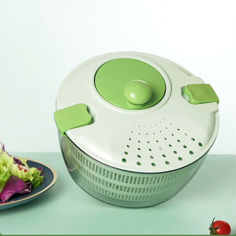 Keranjang Cuci Sayuran Salad Spinners Dengan Tutup Dapat Dikunci