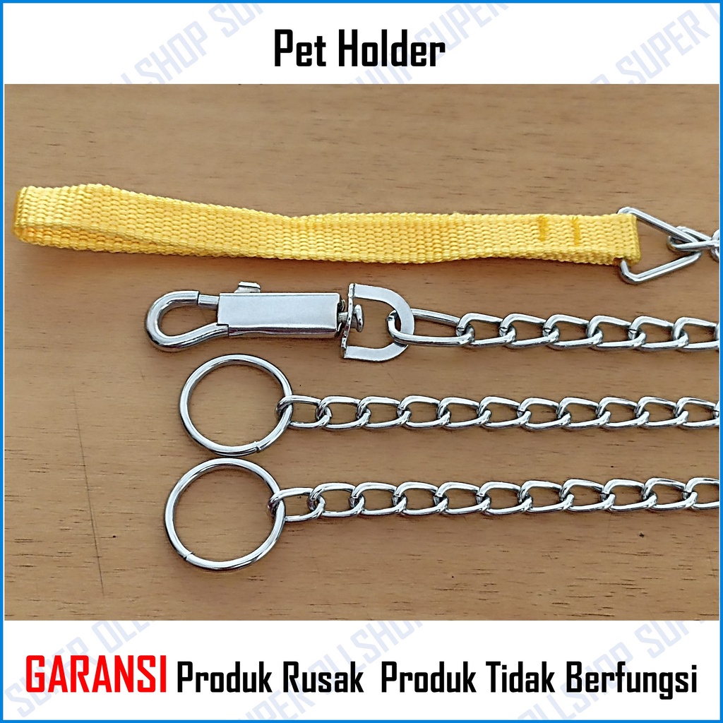 Tali Rantai Anjing Kucing Hewan Rante 2 mm 2.5mm 3mm Tali Tuntun Hewan Anjing Kucing Dog Chain Kecil