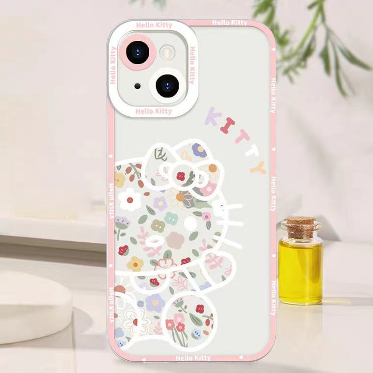 Soft Case Silikon TPU Transparan Motif Kucing Untuk IPhone 14 13 12 11 Pro XS Max X XR 8 7 6 6S Plus