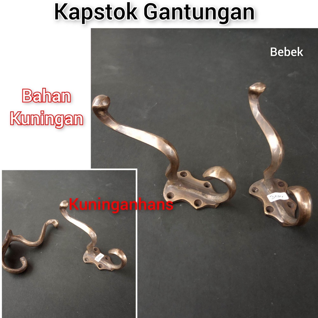 kapstok kuningan hook gantungan baju antik unik kapstok gantungan kuningan