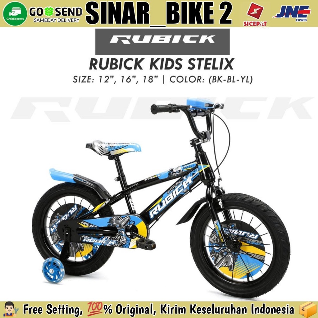 Sepeda Anak Laki BMX RUBICK STELIX 12 ,16 &amp; 18 Inch Musik Lampu