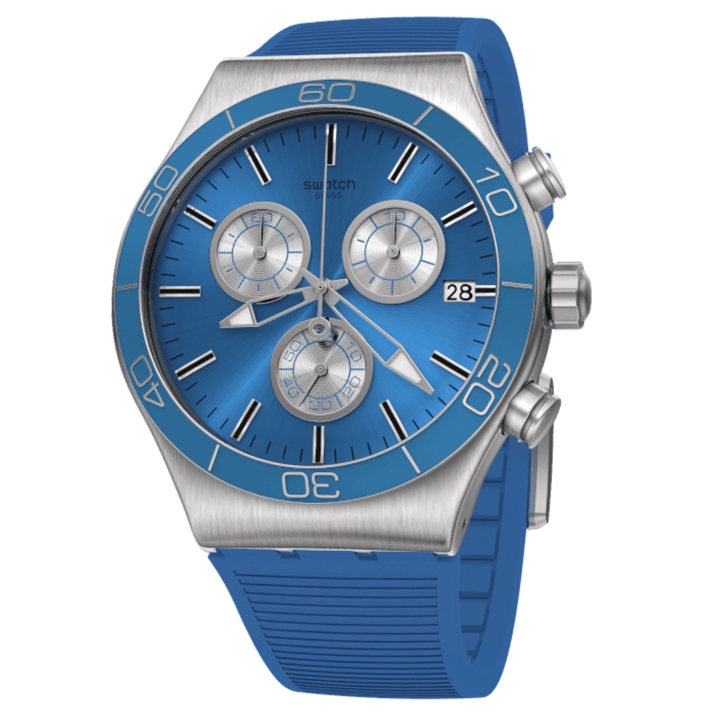 JAM TANGAN SWATCH ORIGINAL RS YVS485 SWATCH YVS 485 BLUE IS ALL JAM TANGAN PRIA NG