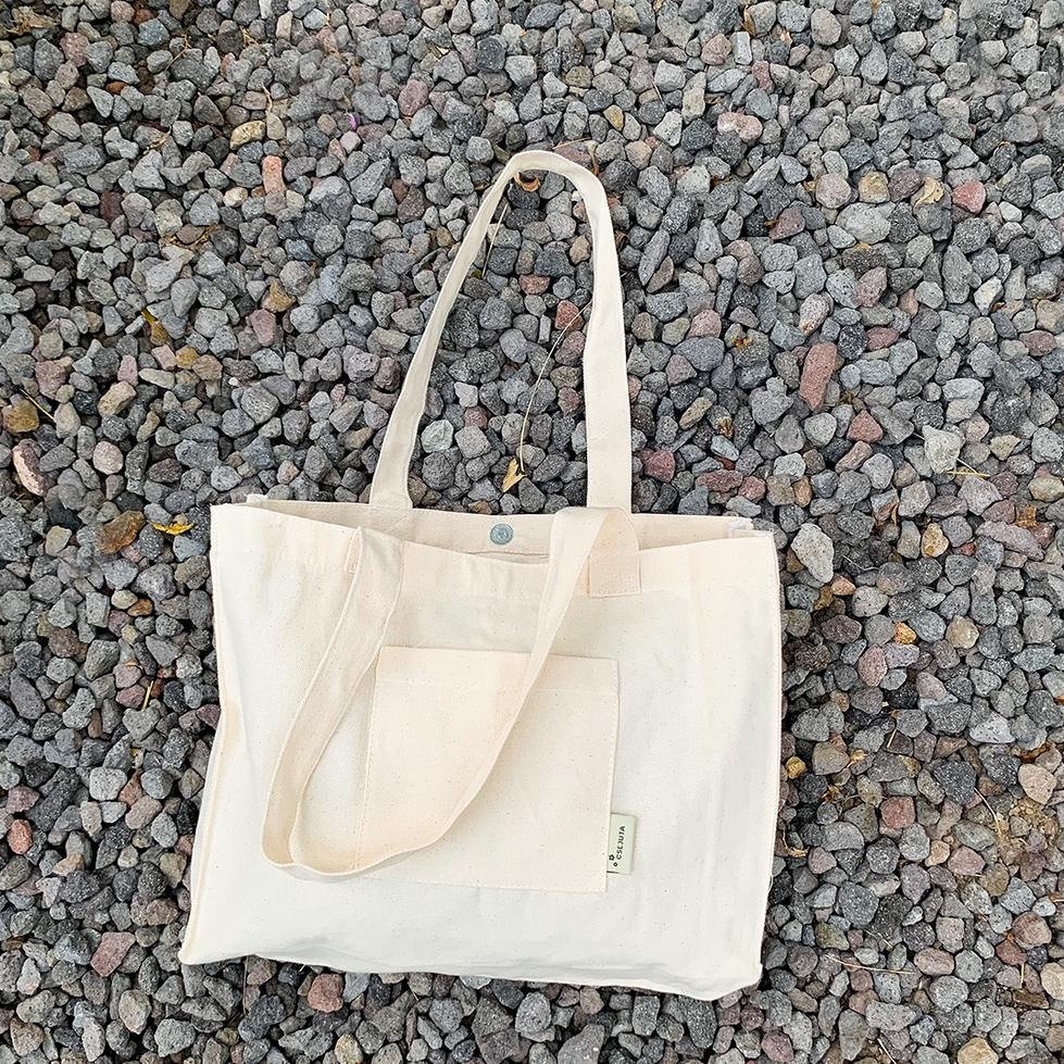 F07V CSEJUTA TOTE BAG GOOD VIBES TOTEBAG KANVAS