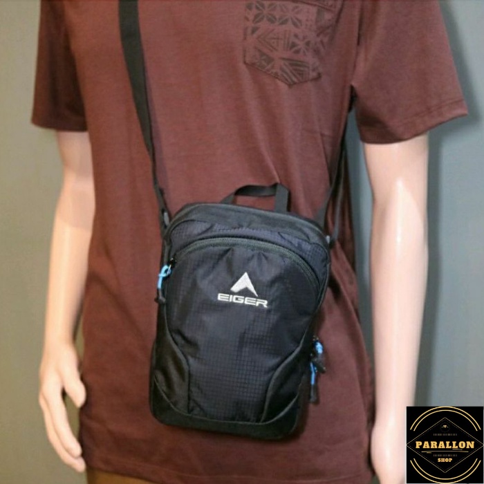 TAS EIGER2238 SENDER SHOUDER 10 1F TABLET BAG / TAS SELEMPANG PRIA KUALITAS PREIUM EIGER2238-parallo