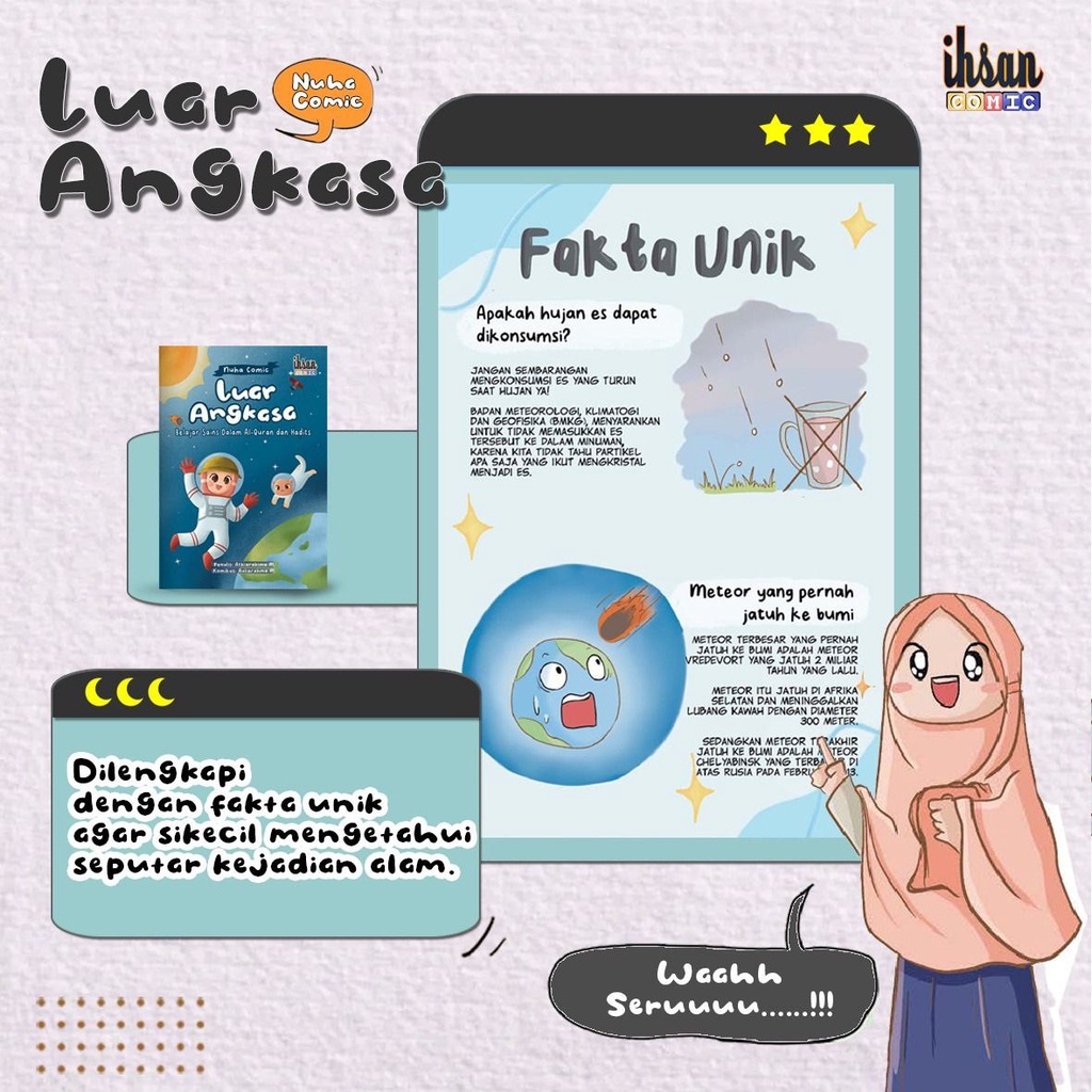 Komik Nuha : Luar Angkasa, Belajar Sains dari Al-Quran &amp; Hadits