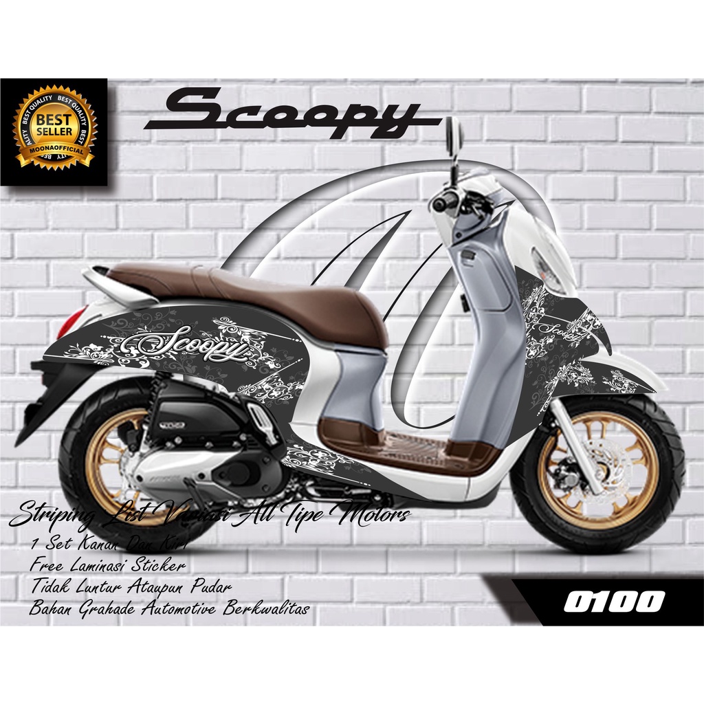 0100 STICKER LIST VARIASI SCOOPY 2021 - STIKER VARIASI SCOOPY - STRIPING VARIASI SCOOPY