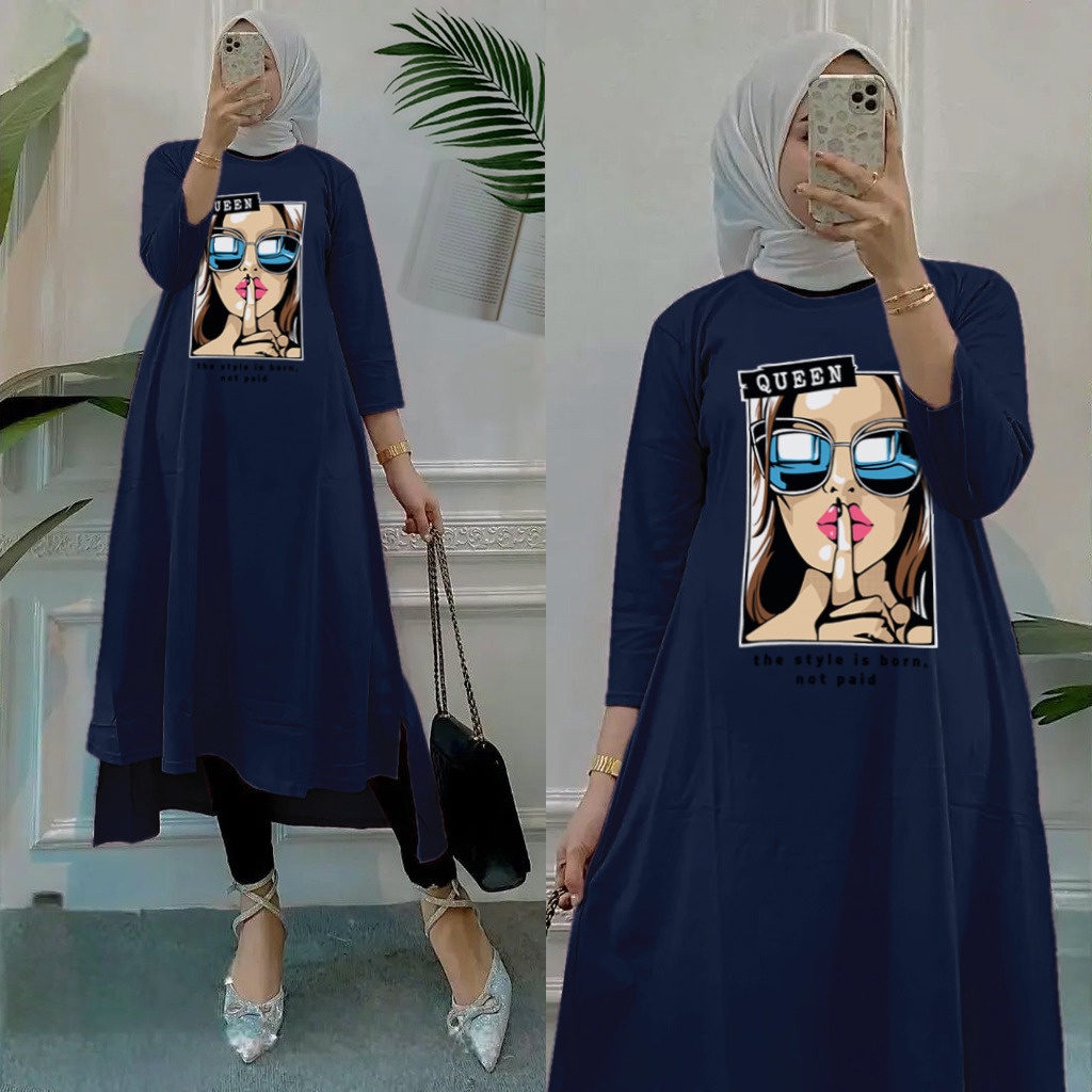 RILLO - Gamis Queen Midi Dress Muslimah Dewasa