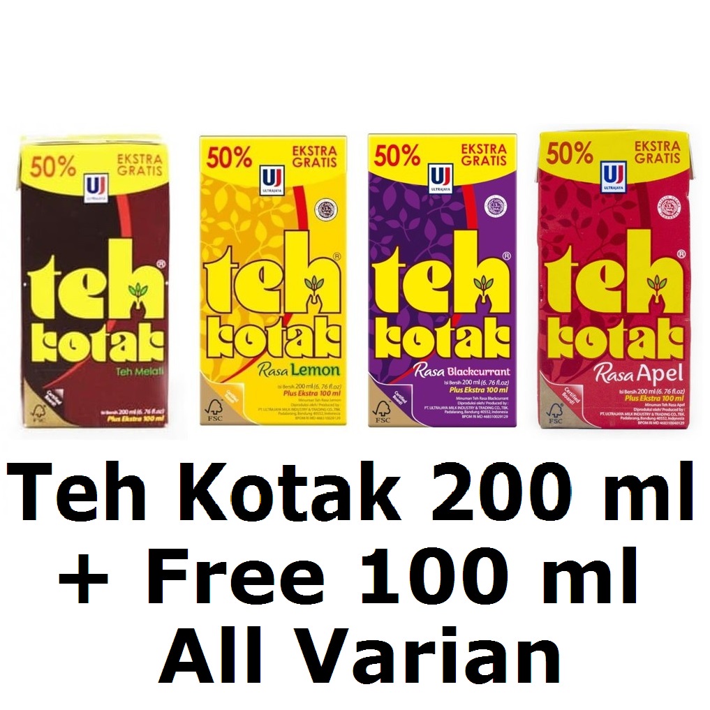 

TEH KOTAK 200 ml + Free 100 ml All Varian