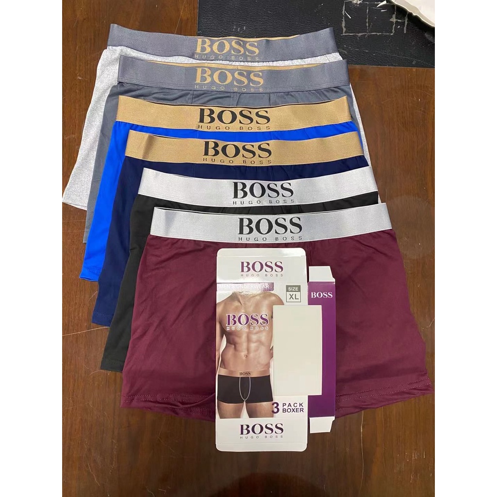 3 pcs celana dalam boxer pria / boxer bos premium