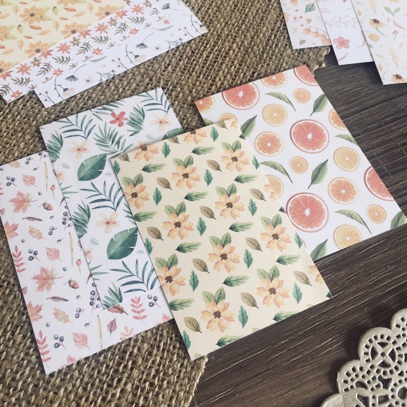 

Kertas Motif Bunga Floral Deco Paper Tebal Scrapbook Journal by Postale