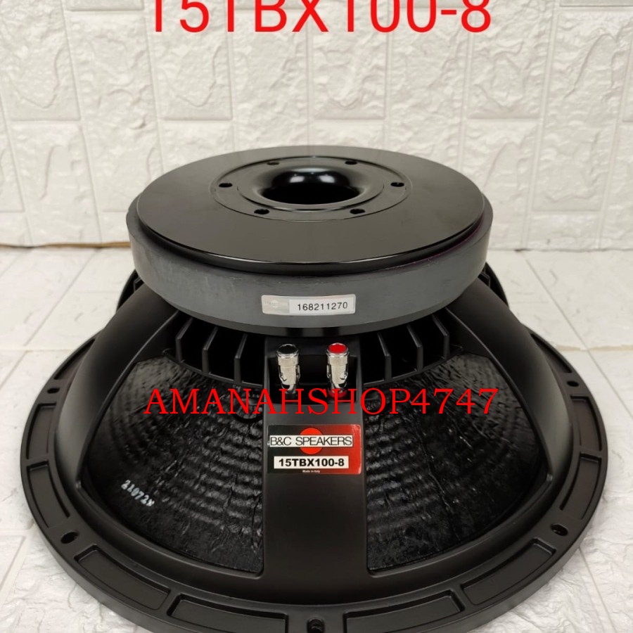 Speaker Component B&C 15TBX100 Woofer 15 inch BNC 15 TBX 10