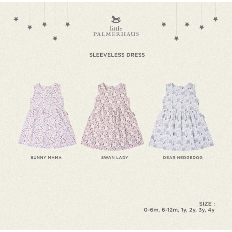 Little Palmerhaus Sleeveless Dress Seri Bunny Mama - Dress Bayi &amp; Anak