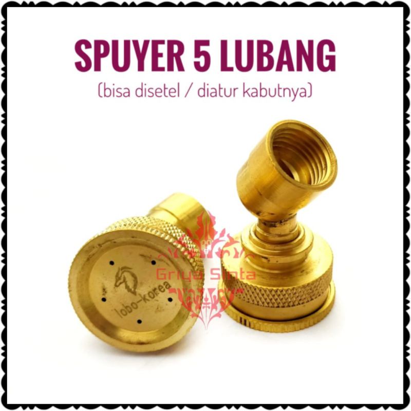 Nozzle Spuyer Sprayer 5 lubang