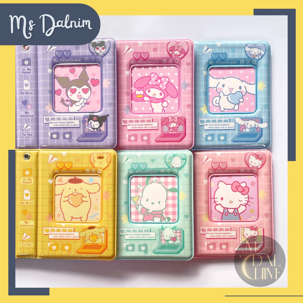 Kolbuk Photocard Sanrio PC Holder 2R 2P Transparan Kuromi Cinnamoroll / Tempat PC Photocard Kpop Bin