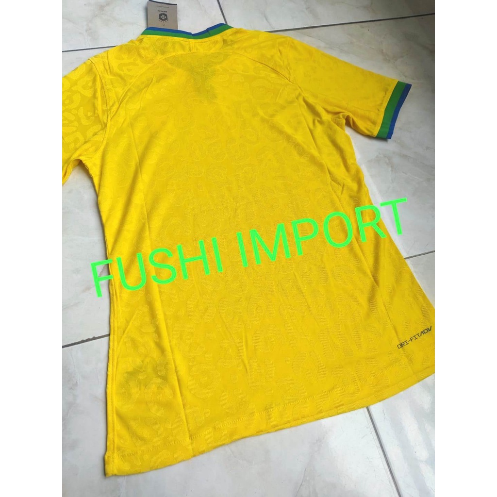 Player Issue | Jersey Baju Bola Brasil Home World Cup Piala Dunia 2022 Drifit Adv Vaporknit