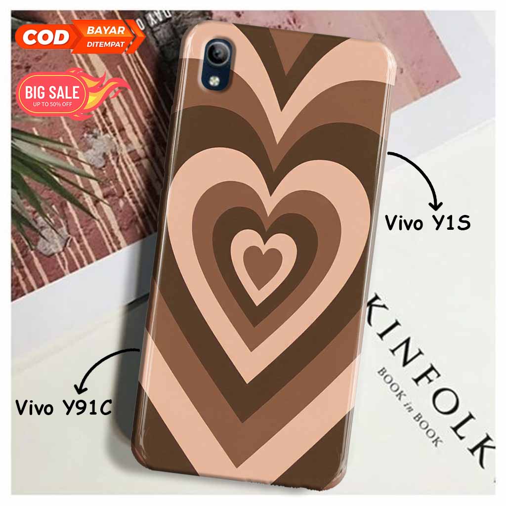 Case Hp VIVO Y91C/VIVO Y1S - PIcks Store - Wallpaper Love Cute - Kesing Hp VIVO Y1S/Y91C  - Mika Hp 