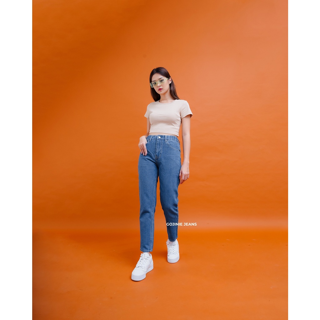 GOJINIEJEANS - Highwaist Comfort Boyfriend Jeans - 4679 -  COMFORT BOYFRIEND