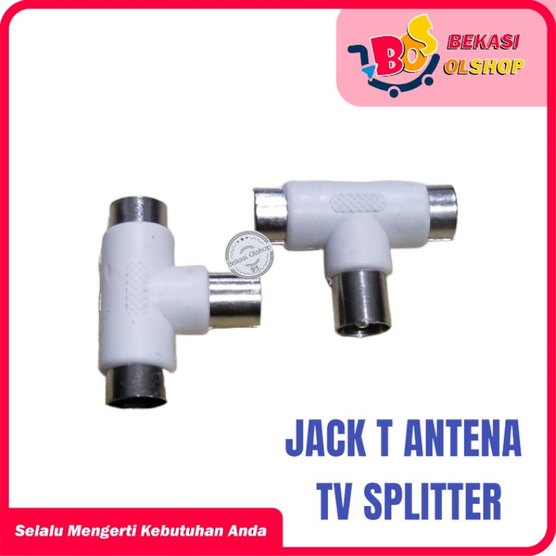 JACK JEK T ANTENA SPLITTER / SAMBUNGAN ANTENA TV