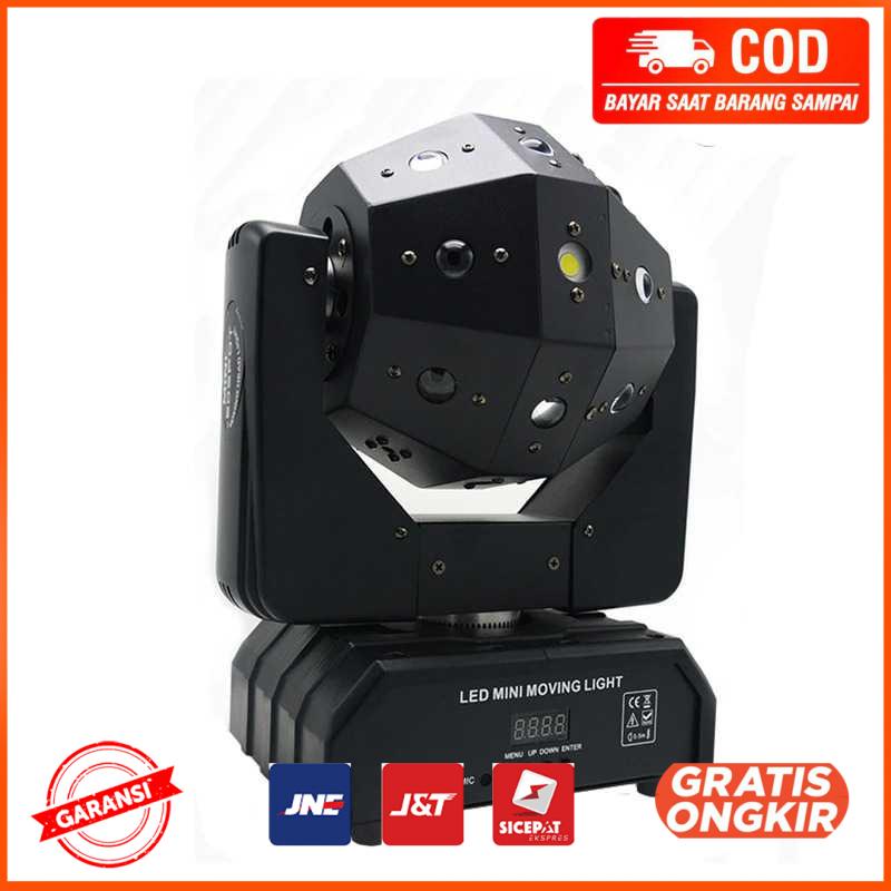 Lampu Sorot Panggung Disco Ball RGB Moving Head DMX 120W - GV120