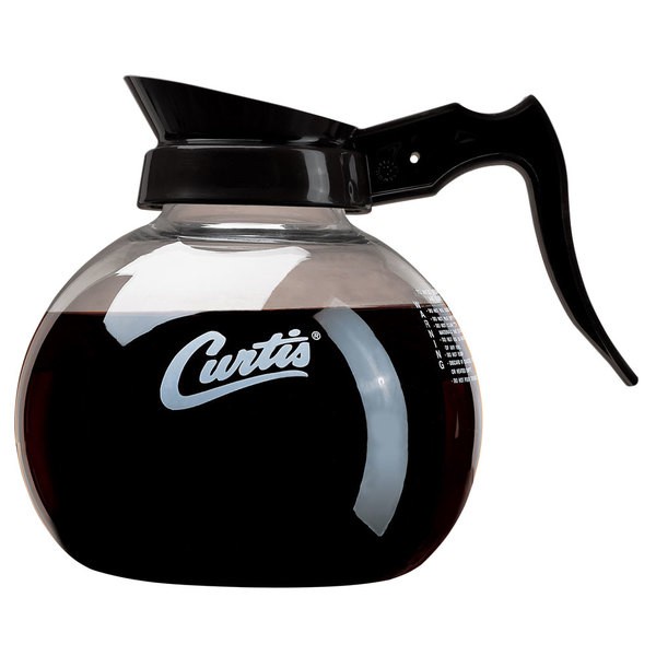BISA COD  Curtis Coffee Glass Decanter Teko Pemanas Kopi - BROWN / BLACK LOGO - Hitam