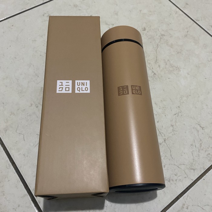 Botol Minum UNIQLO TUMBLER LED TERMOS TUMBLR BOTOL MINUM - Cokelat(A0C0) Termos Traveling PROMO Boto