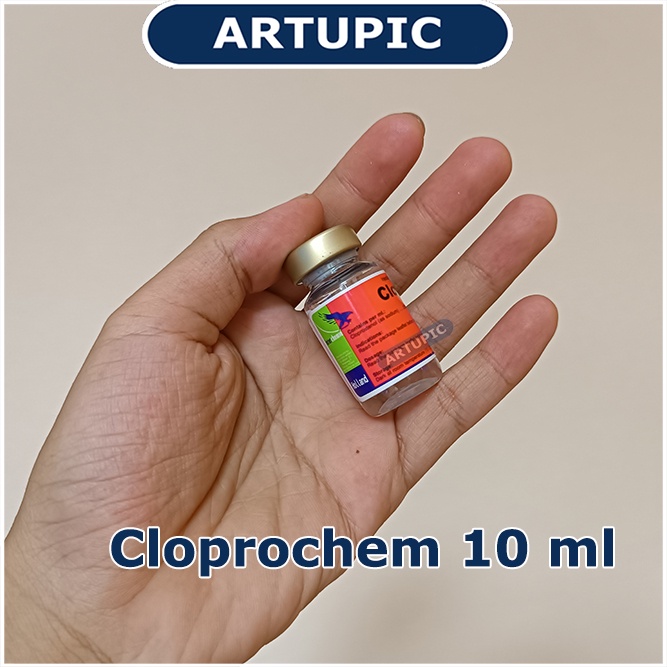 Cloprochem 10 ml Pemacu Birahi Hormon Supplemen Ternak Hewan Sapi Babi Domba Kuda Mengatasi Gangguan Reproduksi ovarium Mengakhiri kebuntingan Semu Menangani gangguan post partus pada uterus induksi kelahiran Cloprostenol