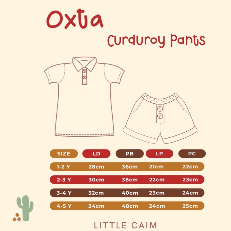 LITTLECAIM - OXTA SET | setelan unisex anak