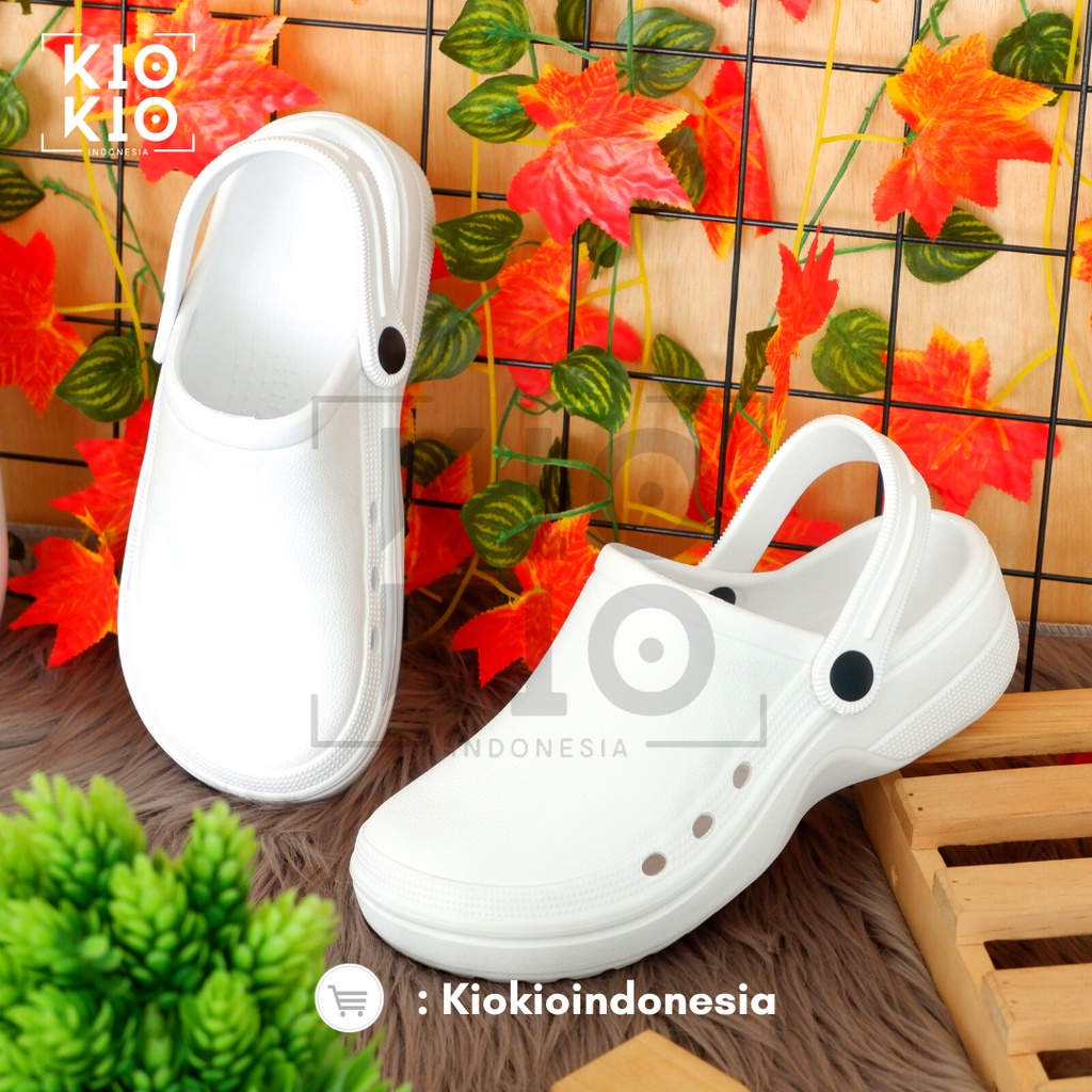 Sandal Kodok / Sendal Kodok /New Spesial Sandal Baim Polos / Sendal Kodok Polos / Sandal Dokter / Sendal Perawat / Sandal Bakpao Pria wanita anti slip anti air Polos