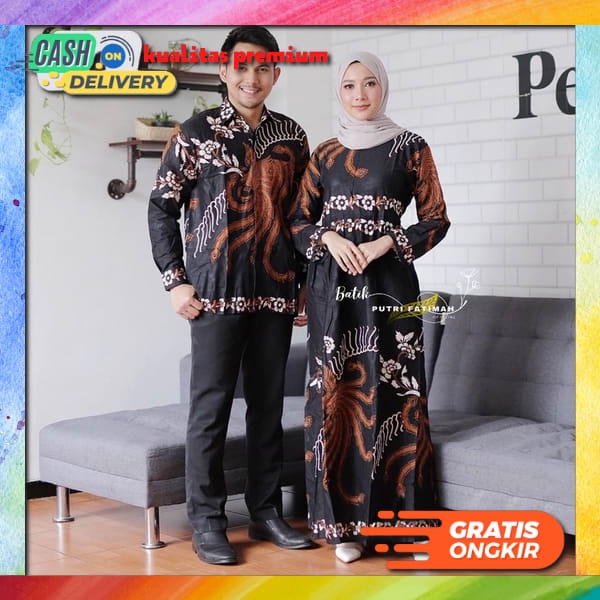 Baju Couple Pasangan Set Gamis Couple Keluarga Kapelan Suami Istri Kapel Lebaran Pacar Kodangan Lama
