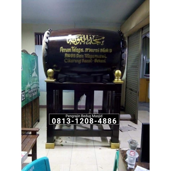 ( Bayar Setelah Besug Sampai Lokasi Anda ) Bedug Masjid Besar Beduk Masjid Kayu Jati Kulit Sapi Kuli