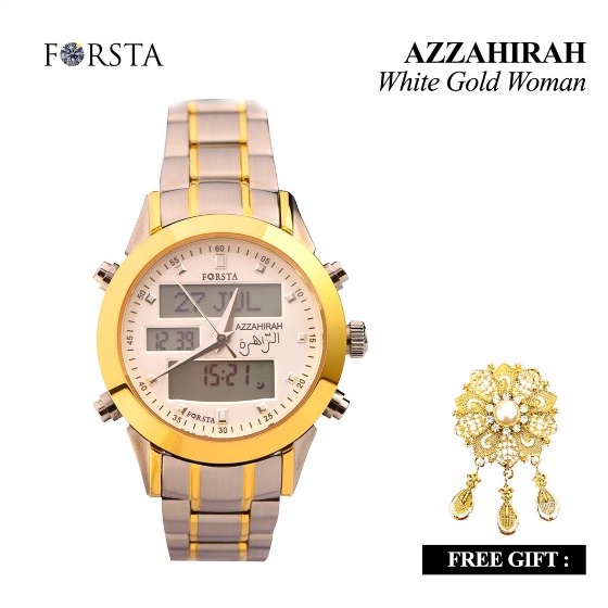 Jam Kesehatan Muslim Forsta Azzahirah Silver Woman